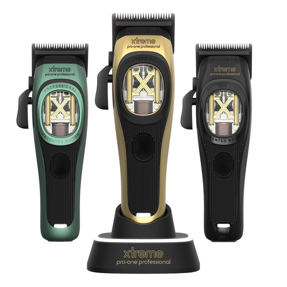 Pro-One Professional Xtreme Clipper & XTR Trimmer Combo Cordless Hair Clipper Set Barber Grade