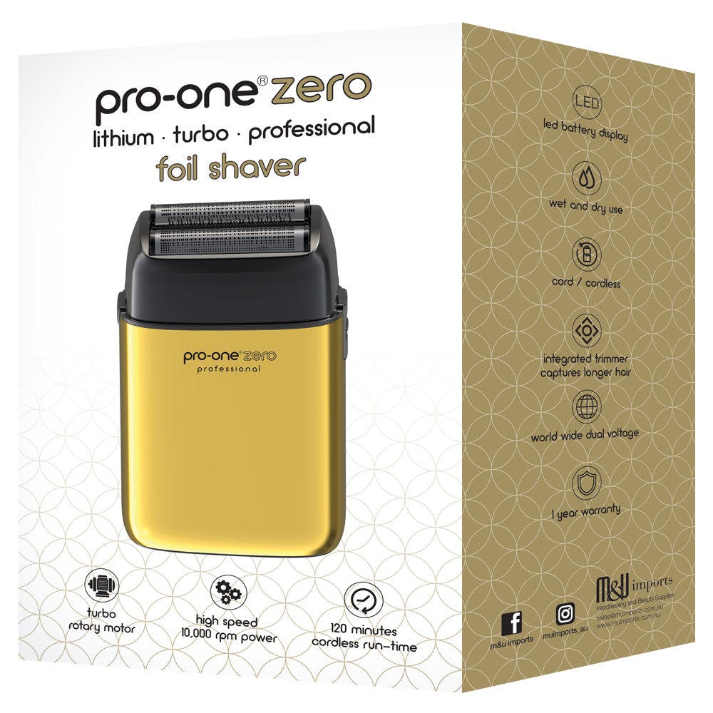 Pro-One Zero Foil Shaver - Gold PRO62