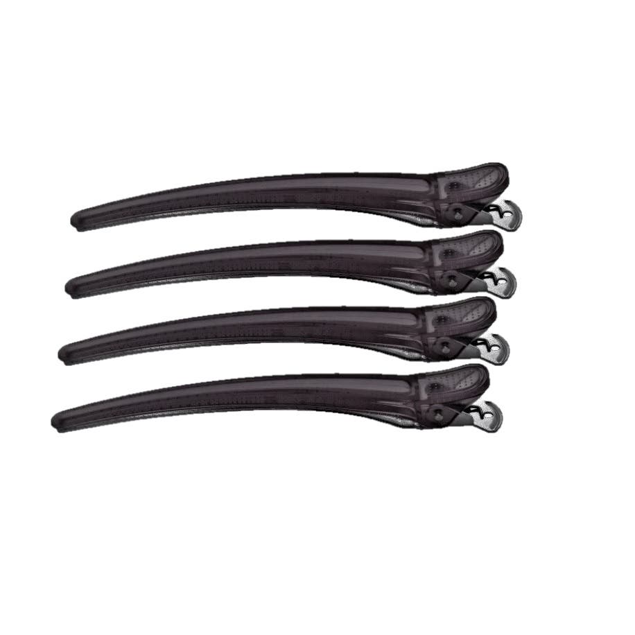 Professional Hair Clamp E-Clip Large 12cm 4 Packs