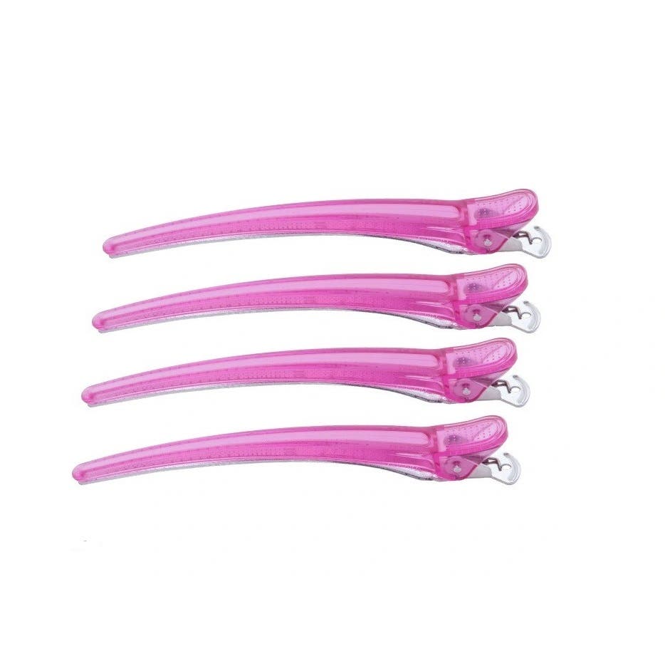 Professional Hair Clamp E-Clip Large 12cm 4 Packs