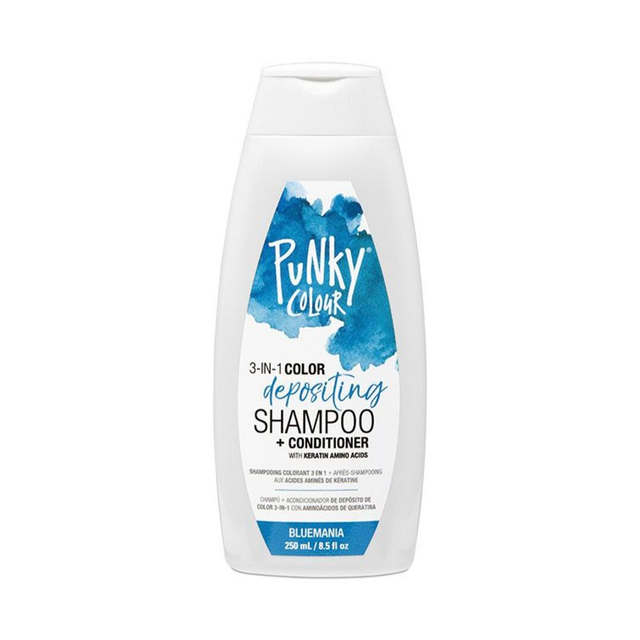 Punky Colour 3-in-1 Color Depositing Shampoo + Conditioner - Bluemania