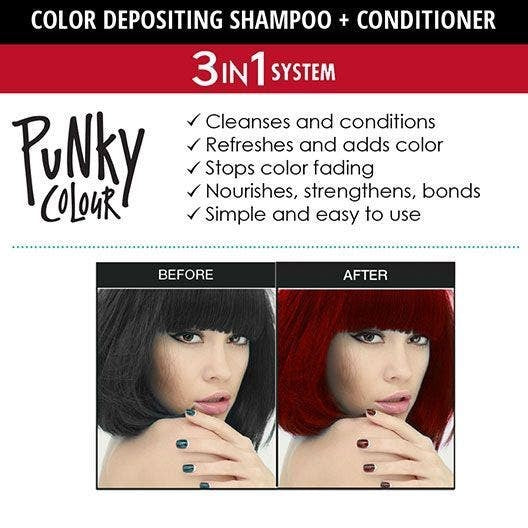 Punky Colour 3-in-1 Color Depositing Shampoo + Conditioner - Redilicious