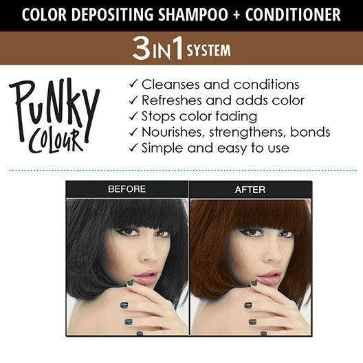 Punky Colour 3-in-1 Color Depositing Shampoo + Conditioner - Mochanificent