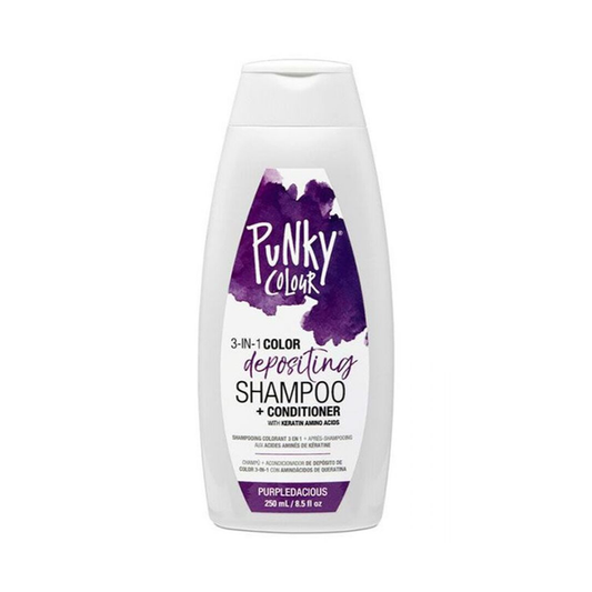 Punky Colour 3-in-1 Color Depositing Shampoo + Conditioner - Purpledacious