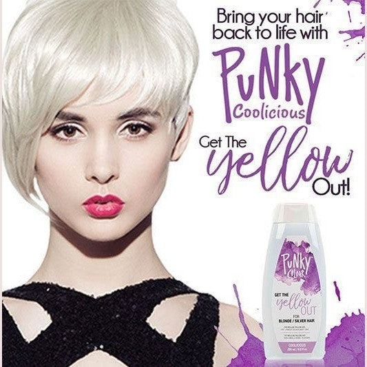 Punky Colour Get The Yellow Out: Shampoo for Blonde/Silver Hair - Coolicious