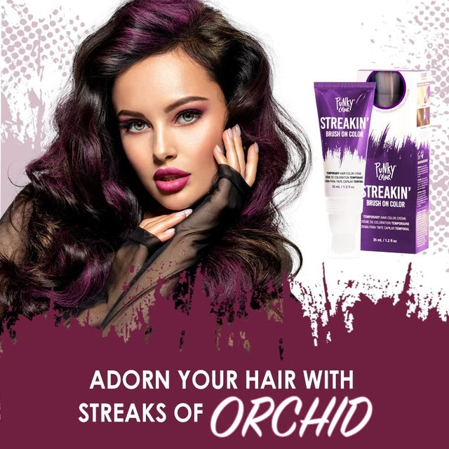 Punky Colour Streakin' Brush On Temporary Hair Color Creme 35ml - Orchid