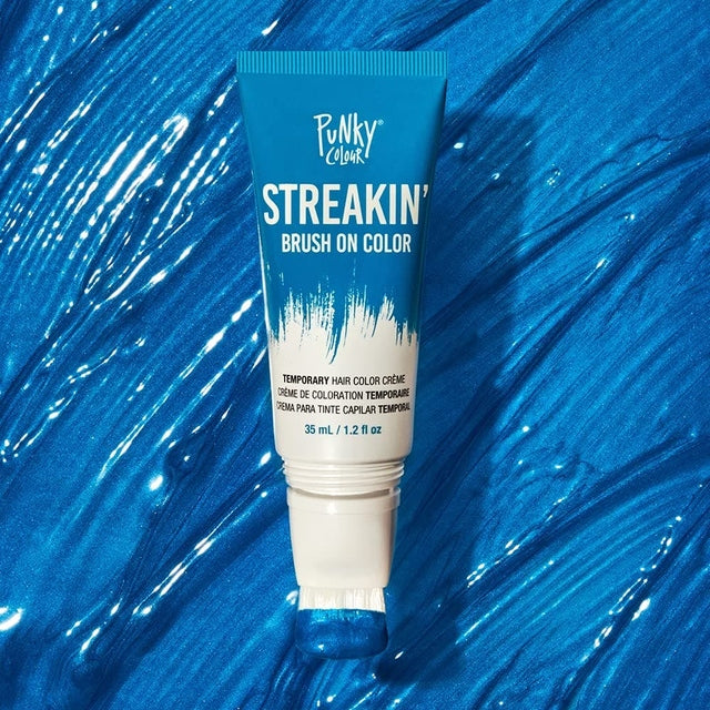 Punky Colour Streakin' Brush On Temporary Hair Color Creme 35ml - Blue