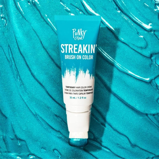 Punky Colour Streakin' Brush On Temporary Hair Color Creme 35ml - Teal