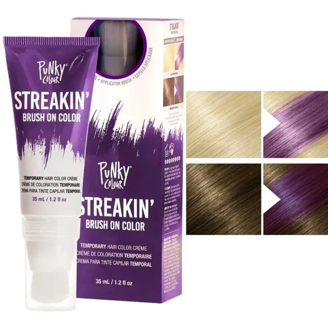 Punky Colour Streakin' Brush On Temporary Hair Color Creme 35ml - Orchid
