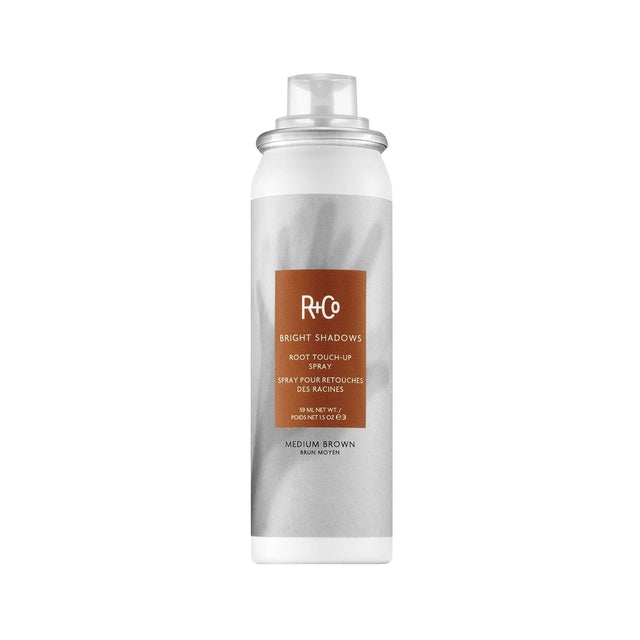R+Co Bright Shadows Root Touch-Up Spray 59ml - Medium Brown