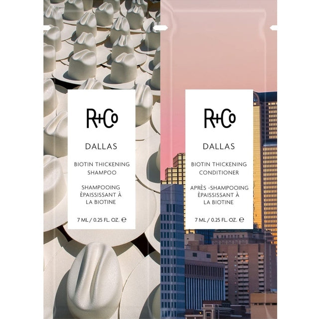 R+Co Dallas Biotin Thickening Shampoo & Conditioner Samples