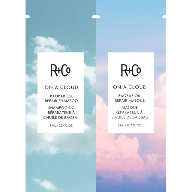 R+Co On a Cloud Baobab Oil Repair Shampoo & Masque Samples