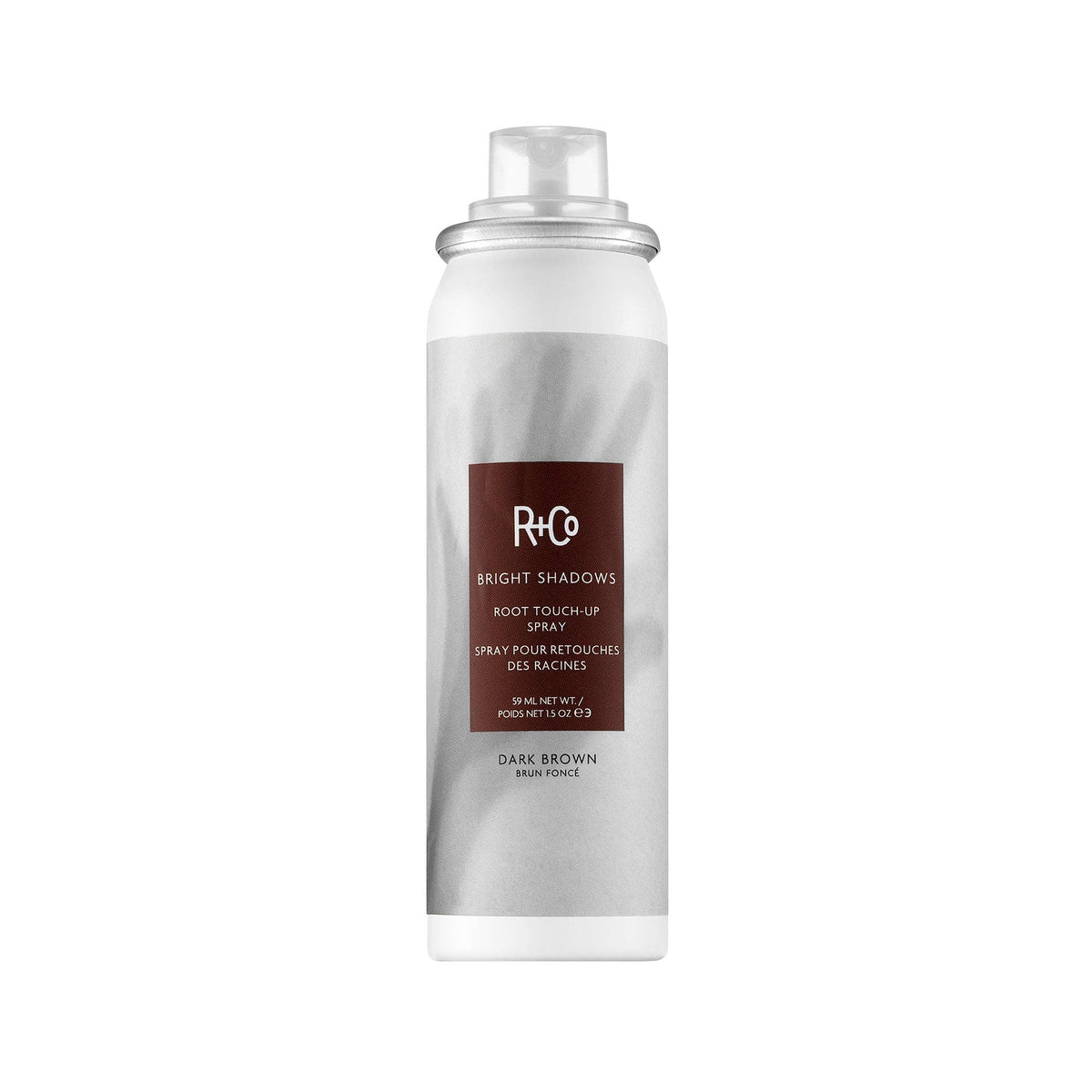 R+Co Bright Shadows Root Touch-Up Spray 59ml - Dark Bown