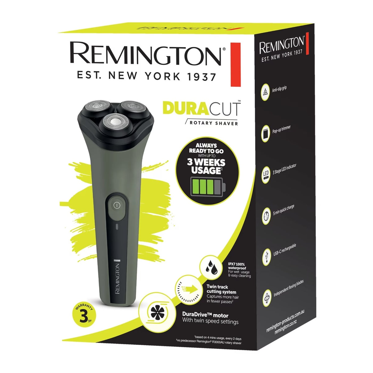 Remington DURACUT Rotary Shaver RC3370AU
