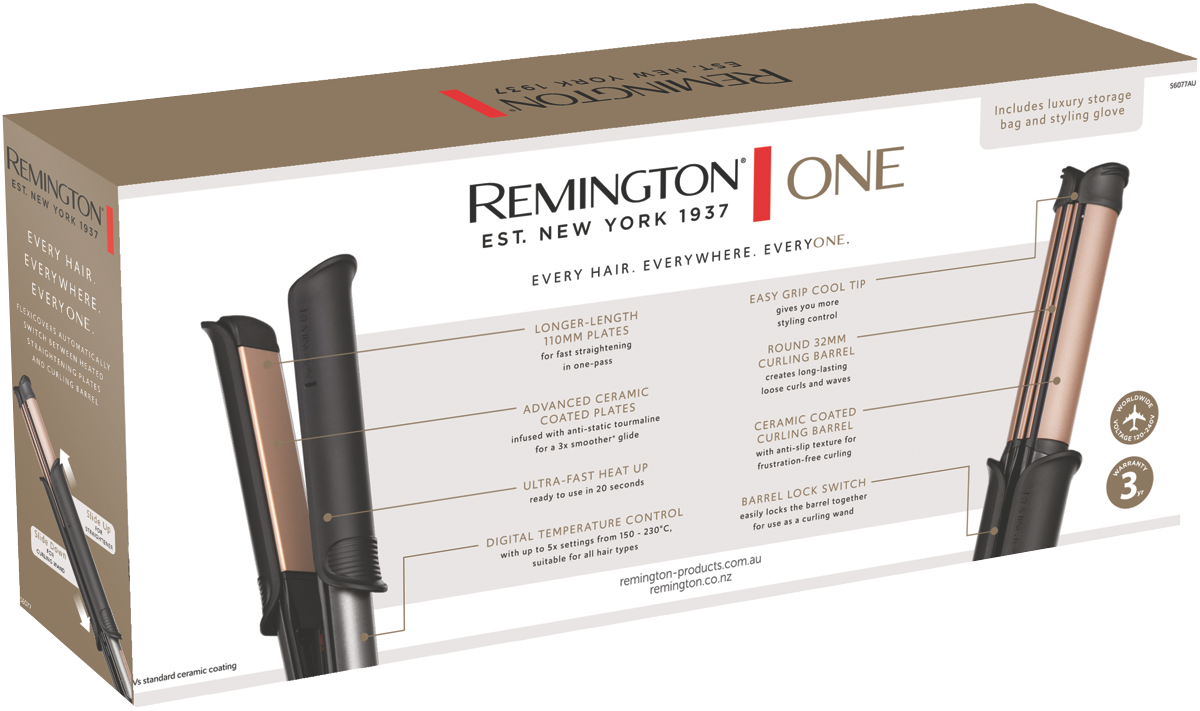 Remington ONE Straight & Curl Styler S6077AU