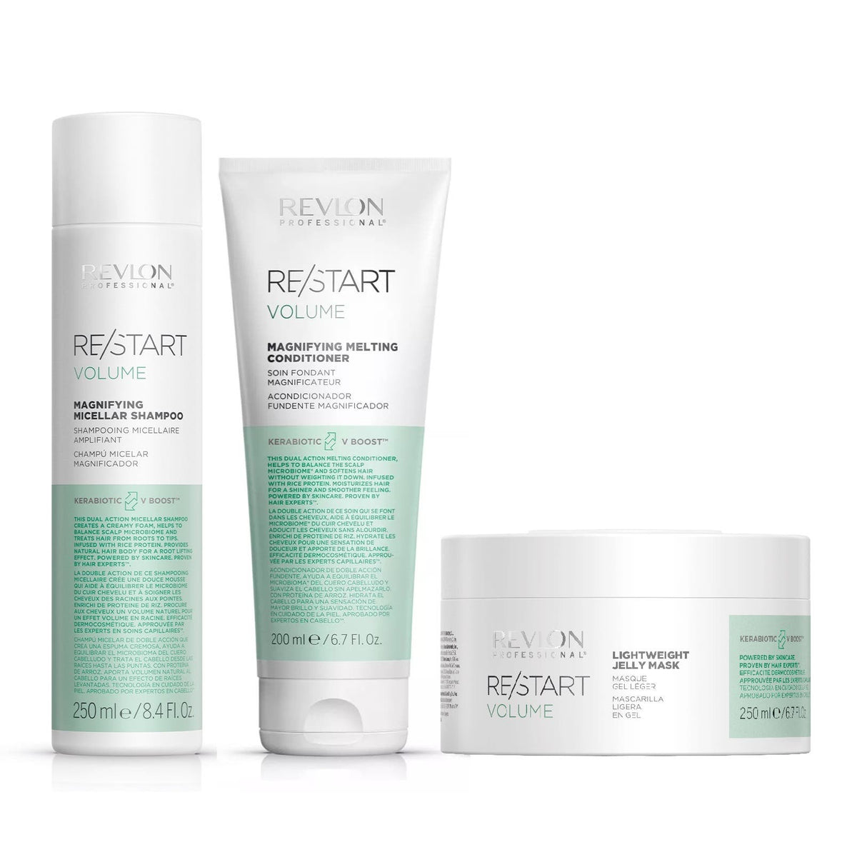 Revlon RE/START Volume Trio (Shampoo,Conditioner & Mask)