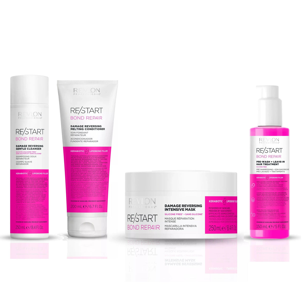 Revlon RE/START Bond Repair Quad (Cleanser, Conditioner, Mask & Pre-wash Leave-in Hair Treatment)