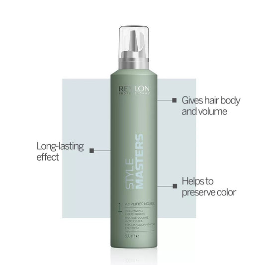 Revlon Professional Style Masters - Amplifier Mousse, Volumizing Fiber Mousse 300ml