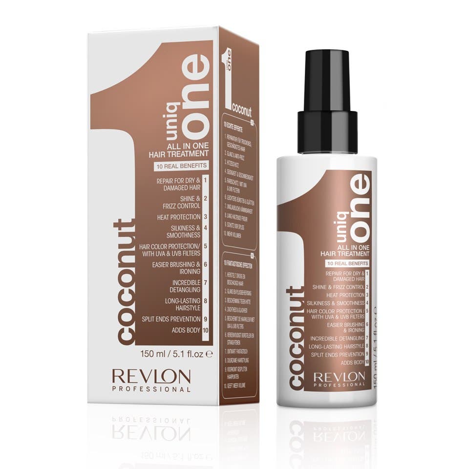 Revlon Professional UniqOne All In One Coconut Hair Treatment 150ml bottle with matching box