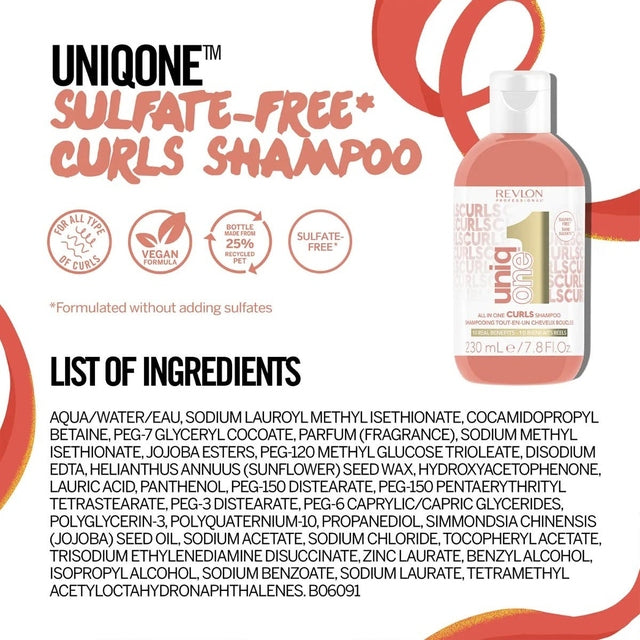 Revlon Professional UniqOne All In One Curls Shampoo 230ml