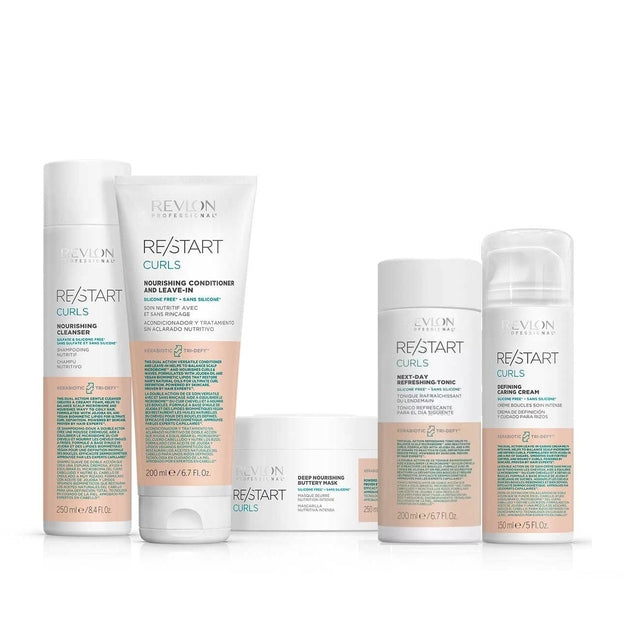 Revlon RE/START Curls All Bundle Cleanser,Conditioner,Mask, Refreshing Tonic & Defining Caring Cream