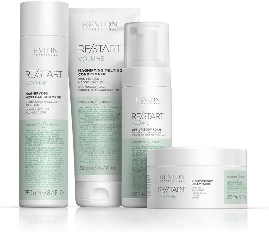 Revlon RE/START Volume Quad Shampoo,Conditioner, Mask & Lift-Up Body Foam