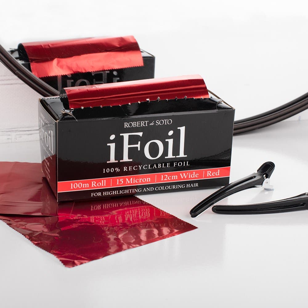 Robert De Soto 100m, 12cm Wide IFoil – 15 Micron, Red
