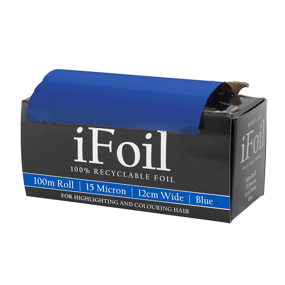 Robert De Soto 100m, 12cm Wide IFoil – 15 Micron, Blue