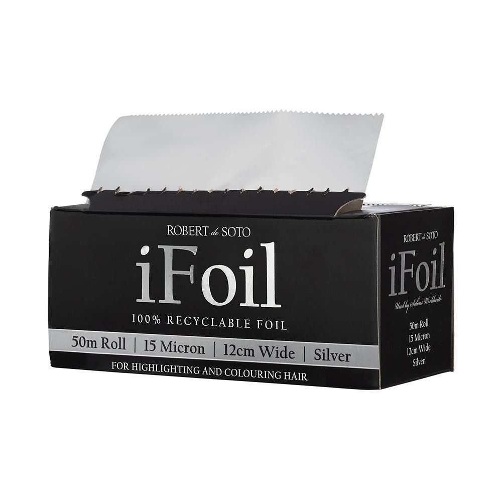 Robert De Soto 50m, 12cm Wide IFoil – 15 Micron, Silver 138042