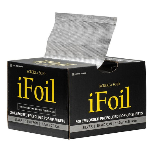 Robert De Soto IFoil Embossed Pop Up Silver 15 Micron 500 Sheets 12.7cm x 27.3cm 138058