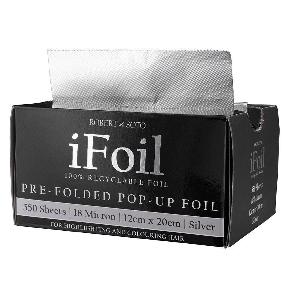 Robert De Soto IFoil Pop Up Silver 18 Micron 550 Sheets 12cm x 20cm 137804