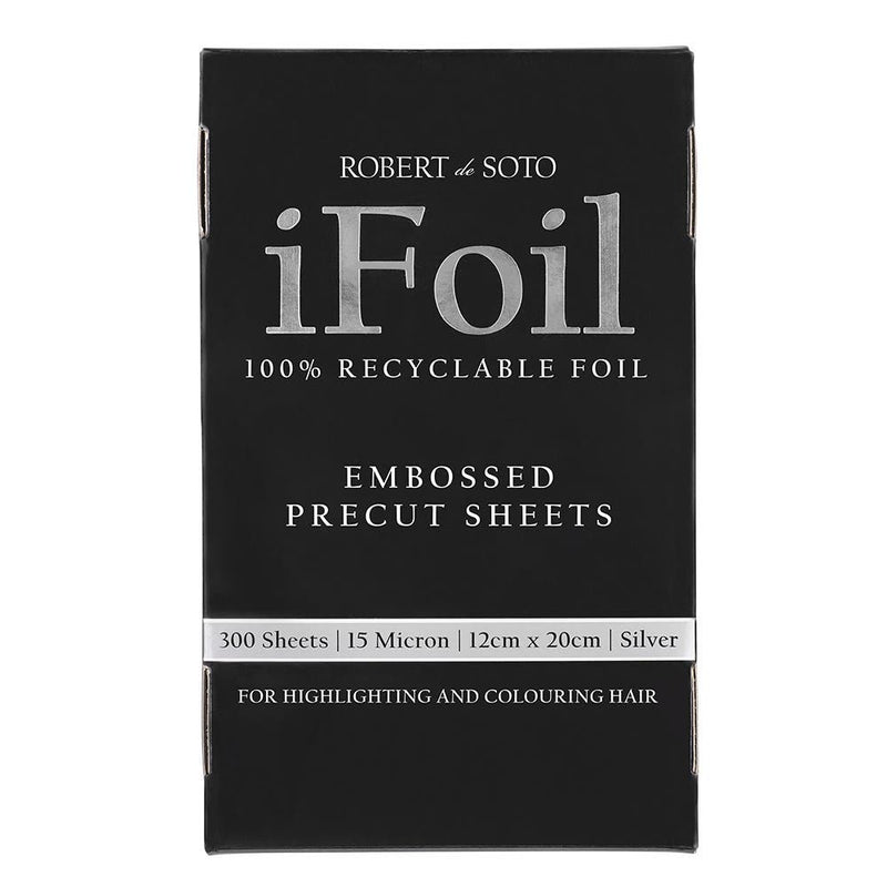 Robert De Soto Pre-Cut Embossed Silver iFoil 15 Microns 300 sheets 138040