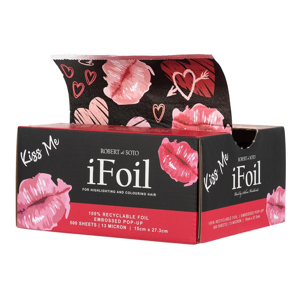 Robert de Soto iFoil Embossed Pop Up Kiss Me 500 Sheets 13 Micron 15cm x 27.3cm 137835