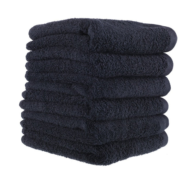 SSS 110g Black Bleach-Resistant Salon Towels 100% Cotton Hand Towels Barber/Beauty/Gym/Hotel/Spa 40x70cm Pack of 10