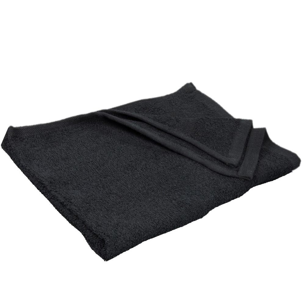 SSS 95g Black Bleach-Resistant Salon Towel 100% Cotton 40X70cm - 1PK