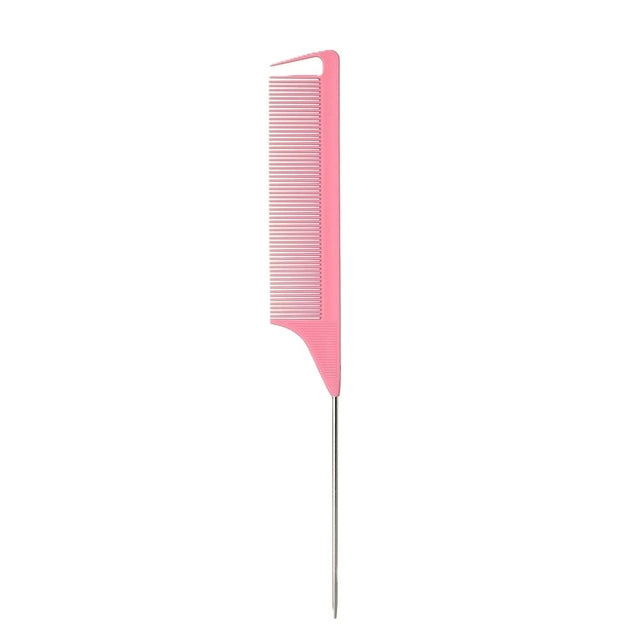SSS Extra Fine Tooth Rat Tail Combs - Pink