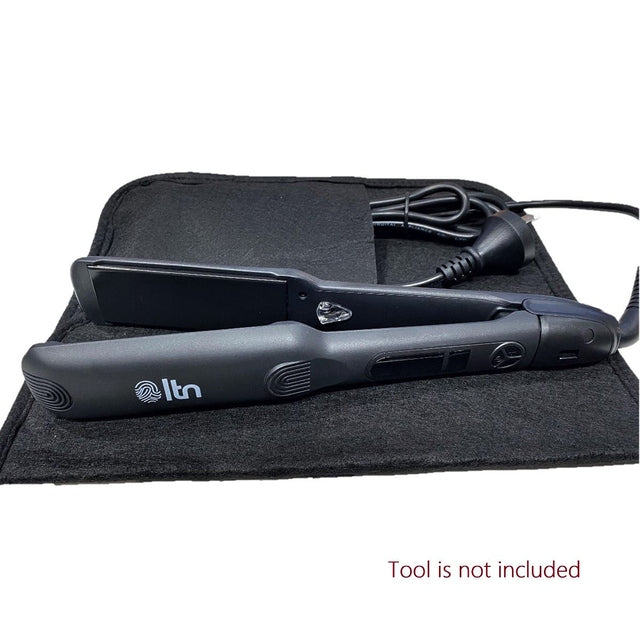 SSS Hair Black Felt Heat Proof Mat and Foldable Safety Pouch