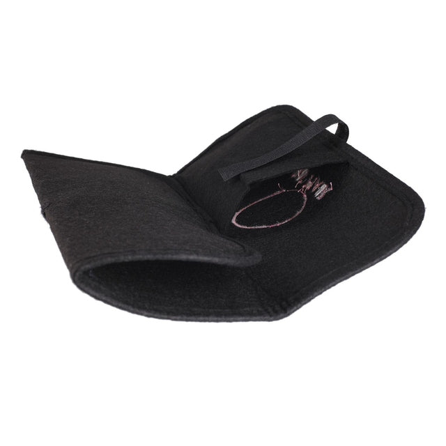 SSS Hair Black Felt Heat Proof Mat and Foldable Safety Pouch