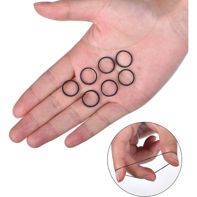 Black Rubber Bands for Hair Ties Small Elastics 300pcs