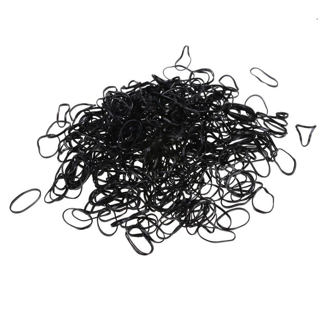 Women Elastic Rubber Band Ponytail Holder Hair Ties Rope 100pcs