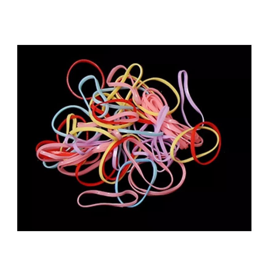 Women Elastic Rubber Band Ponytail Holder Hair Ties Rope 100pcs
