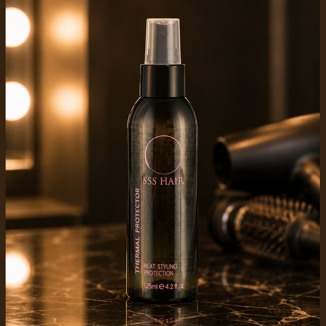 SSS Heat Protectant Spray for Blow Drying, Straightening & Curling | UV & Thermal Protection