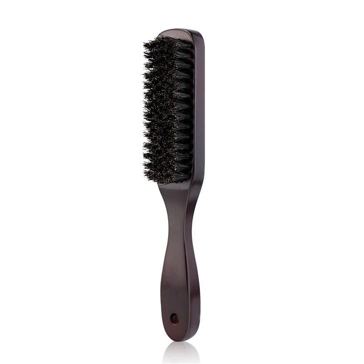SSS Long Wood Handle Boar Bristle Barber Styling Brush