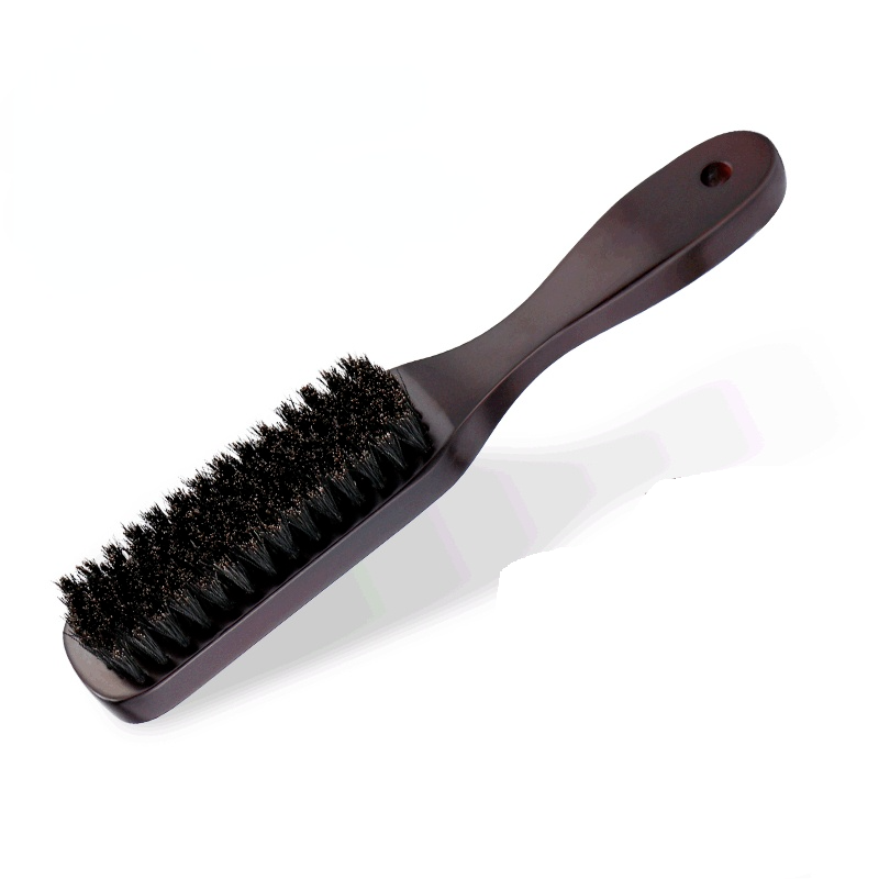 SSS Long Wood Handle Boar Bristle Barber Styling Brush