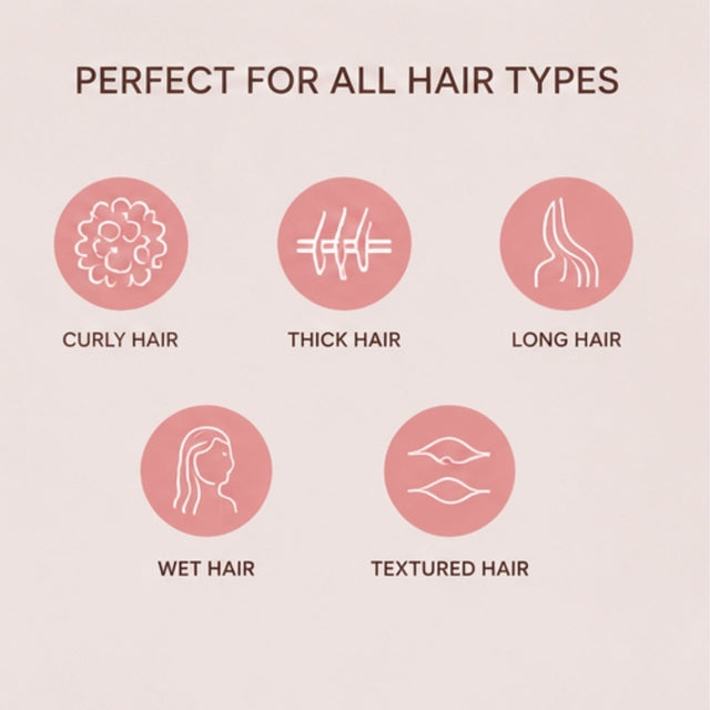 SSS Wide Tooth Hair Comb for Shower, Curly Hair & Conditioner Distribution
