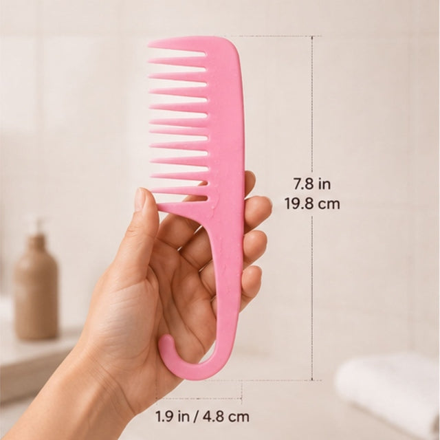 SSS Wide Tooth Hair Comb for Shower, Curly Hair & Conditioner Distribution