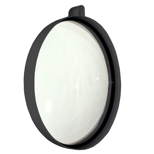 Salon Smart Black Round Mirror with Wall Bracket & Handle 139112