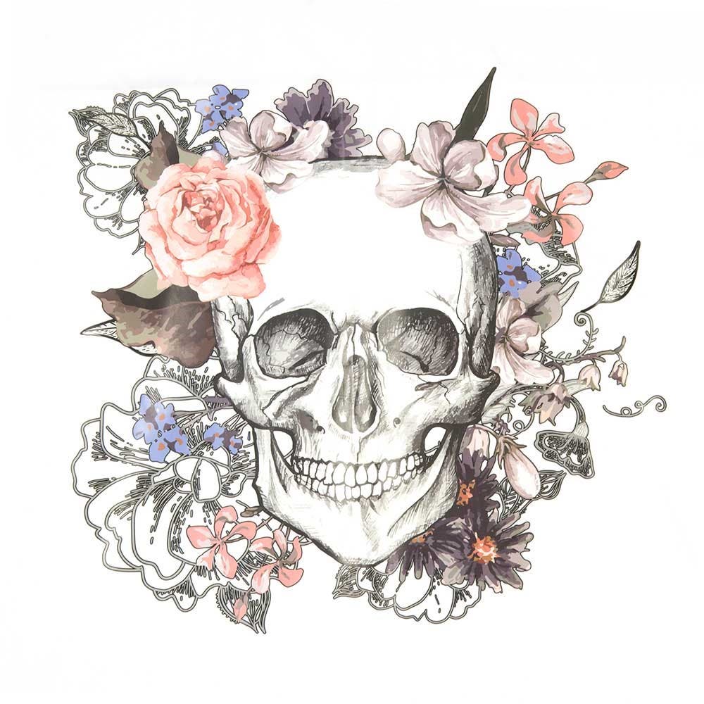 Salon Smart Fleur De Skull Hairdressing/ Barber Cape White