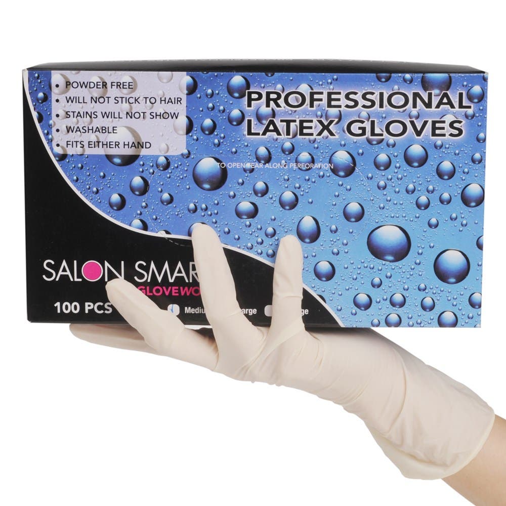 Salon Smart Gloveworks Professional Latex Gloves, Large 100pk
