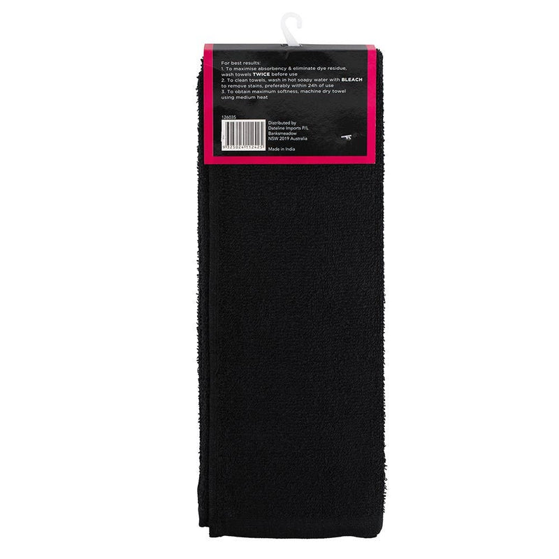 Salon Smart Premium Black Salon Towel 95g 40.6 x 68.6cm Single 1 Pk